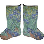 Irises (Van Gogh) Holiday Stocking - Double-Sided - Neoprene