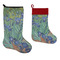 Irises (Van Gogh) Stockings - Side by Side compare
