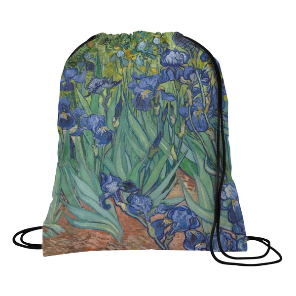 Custom Irises (Van Gogh) Drawstring Backpack - Small