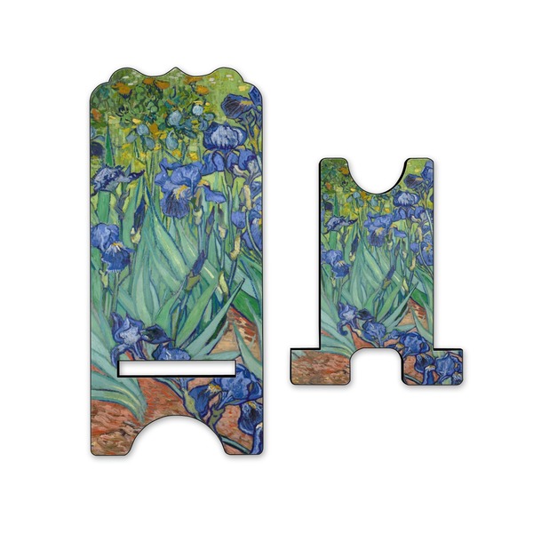Irises (Van Gogh) Stylized Phone Stand - Front & Back - Small