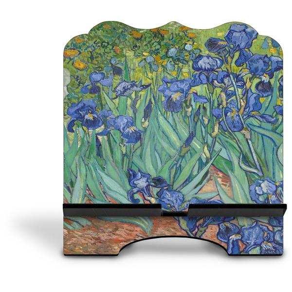 Irises (Van Gogh) Stylized Tablet Stand - Front without iPad