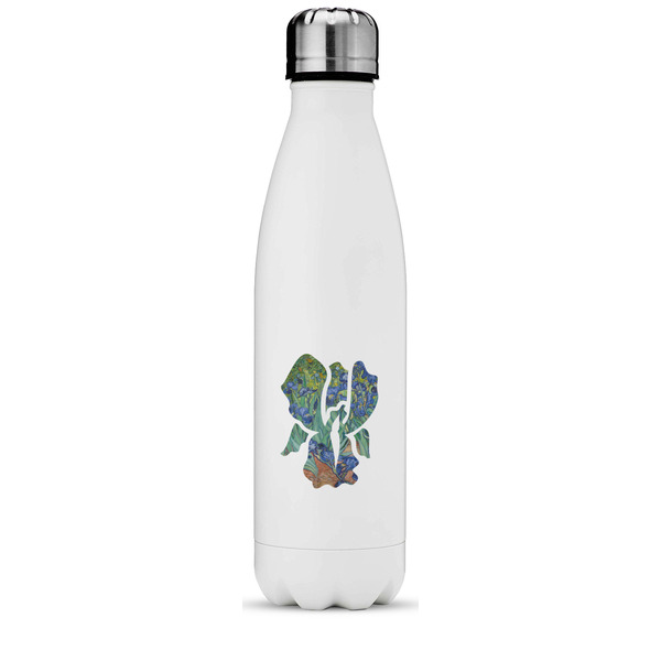 Custom Irises (Van Gogh) Water Bottle - 17 oz. - Stainless Steel - Full Color Printing