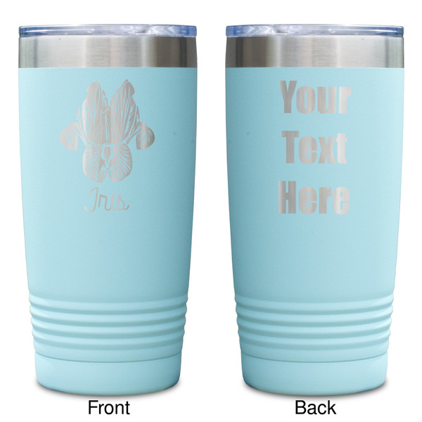 Irises (Van Gogh) Teal Polar Camel Tumbler - 20oz -Double Sided - Approval