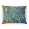 Irises (Van Gogh) Throw Pillow (Rectangular - 12x16)
