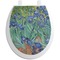 Irises (Van Gogh) Toilet Seat Decal (Personalized)