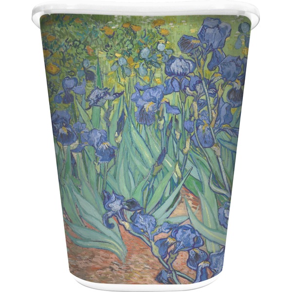 Custom Irises (Van Gogh) Waste Basket