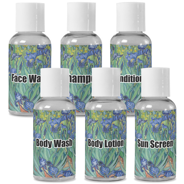 Custom Irises (Van Gogh) Travel Bottles