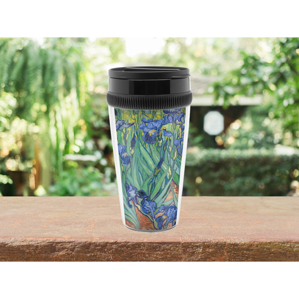 Irises (Van Gogh) Travel Mug Lifestyle (Personalized)