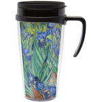 Irises (Van Gogh) Acrylic Travel Mug with Handle