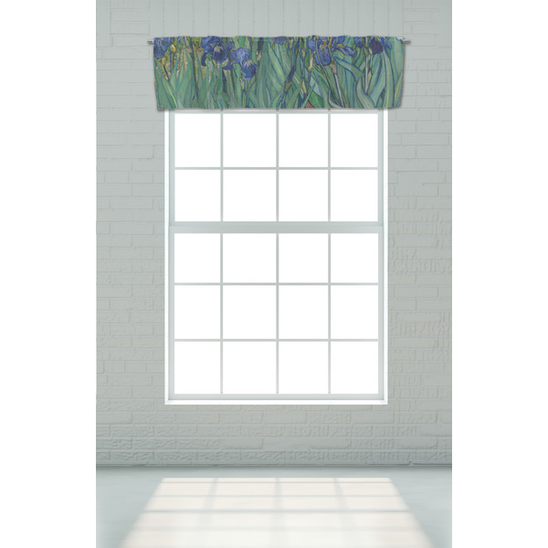 Irises (Van Gogh) Valance - On window