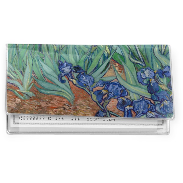 Custom Irises (Van Gogh) Vinyl Checkbook Cover