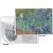 Irises (Van Gogh) Vinyl Passport Holder - Flat Front and Back