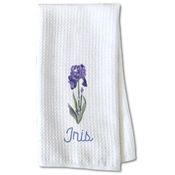 Irises (Van Gogh) Kitchen Towel - Waffle Weave - Partial Print