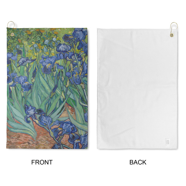 Irises (Van Gogh) Waffle Weave Golf Towel - Approval