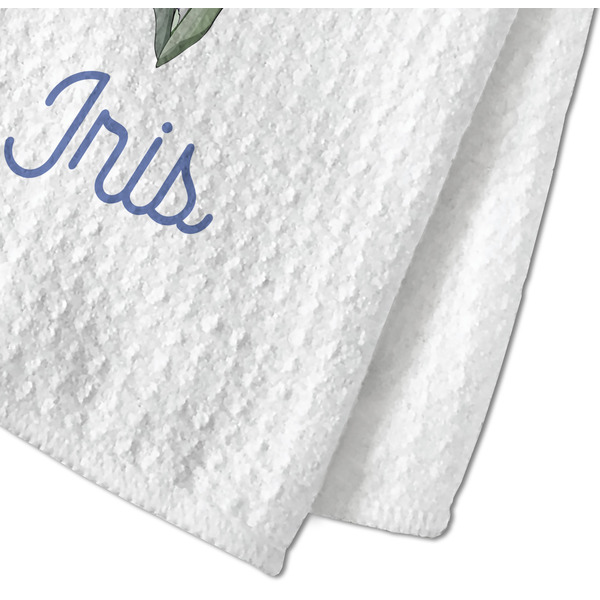 Irises (Van Gogh) Waffle Weave Towel - Closeup of Material Image