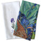 Irises (Van Gogh) Waffle Weave Towels - Two Print Styles