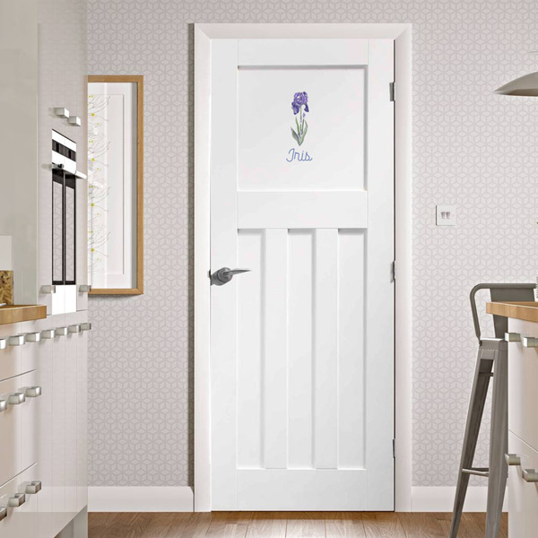 Irises (Van Gogh) Wall Graphic on Door