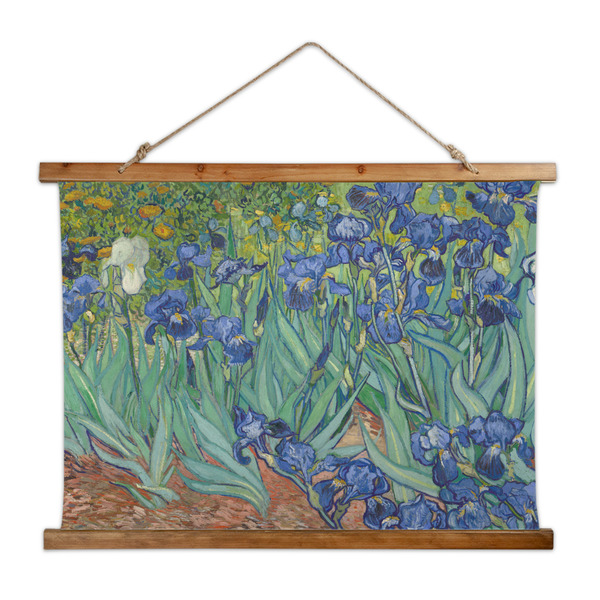 Custom Irises (Van Gogh) Wall Hanging Tapestry - Wide