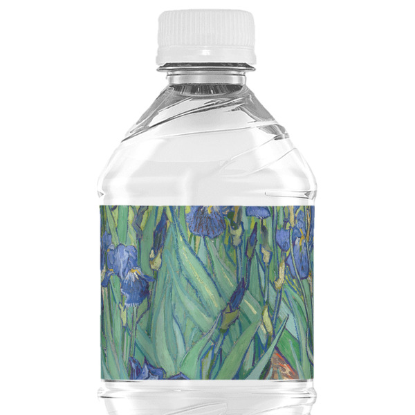 Custom Irises (Van Gogh) Water Bottle Labels - Custom Sized