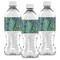 Irises (Van Gogh) Water Bottle Labels - Front View