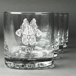 Irises (Van Gogh) Whiskey Glasses (Set of 4)