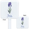 Irises (Van Gogh) White Plastic Stir Stick - Double Sided - Approval