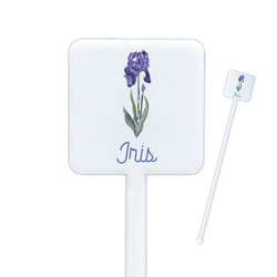 Irises (Van Gogh) Square Plastic Stir Sticks - Double Sided