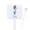 Irises (Van Gogh) Square Plastic Stir Sticks - Single Sided