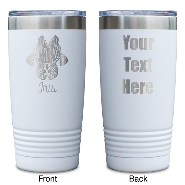 Irises (Van Gogh) White Polar Camel Tumbler - 20oz - Double Sided - Approval