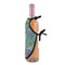 Irises (Van Gogh) Wine Bottle Apron - DETAIL WITH CLIP ON NECK