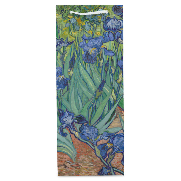 Irises (Van Gogh) Wine Gift Bag - Matte - Front
