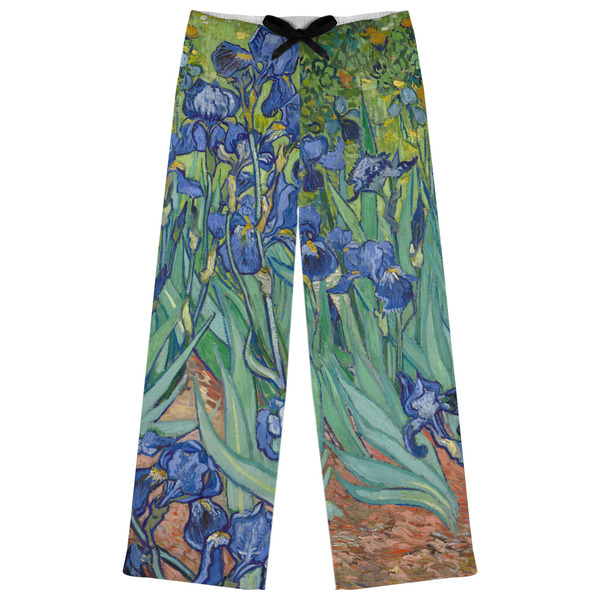 Custom Irises (Van Gogh) Womens Pajama Pants - S
