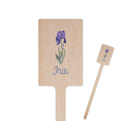 Irises (Van Gogh) 6.25" Rectangle Wooden Stir Sticks - Single Sided