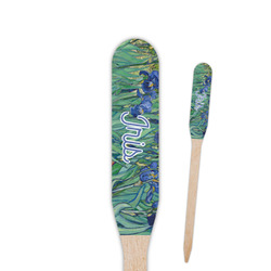 Irises (Van Gogh) Paddle Wooden Food Picks - Single Sided