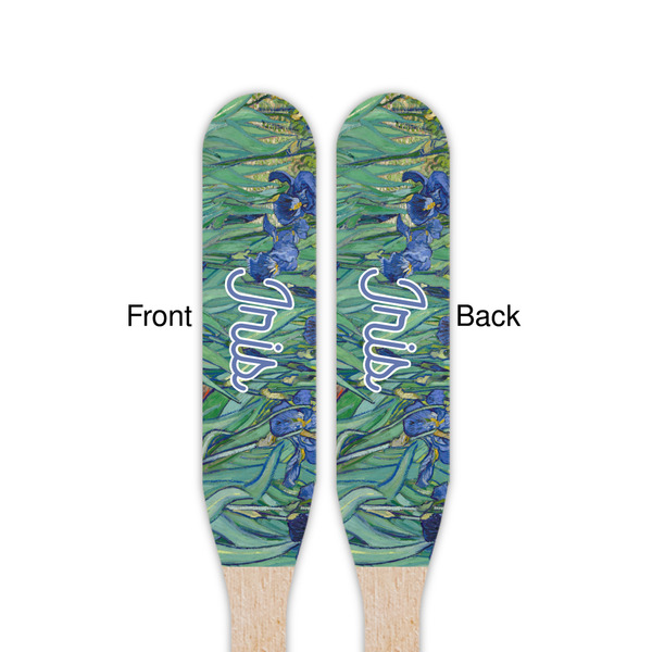 Irises (Van Gogh) Wooden Food Pick - Paddle - Double Sided - Front & Back