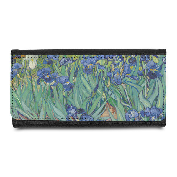 Custom Irises (Van Gogh) Leatherette Ladies Wallet