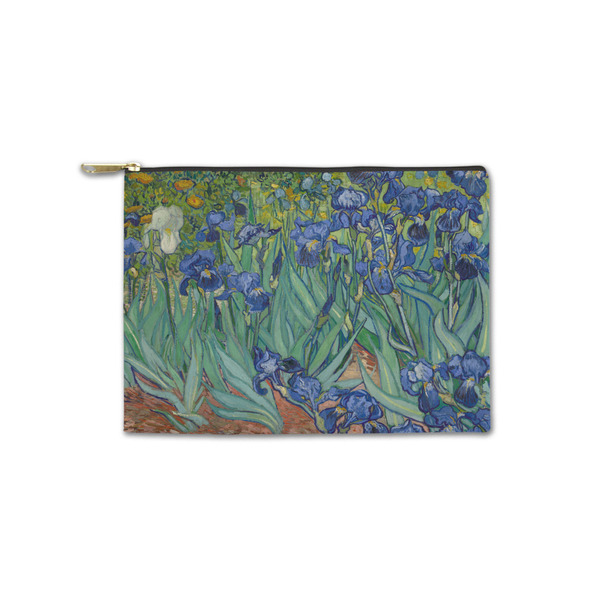 Custom Irises (Van Gogh) Zipper Pouch - Small - 8.5"x6"