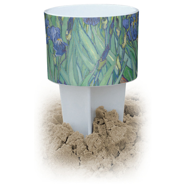 Custom Irises (Van Gogh) Beach Spiker Drink Holder