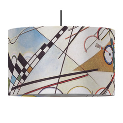 Kandinsky Composition 8 12" Drum Pendant Lamp - Fabric