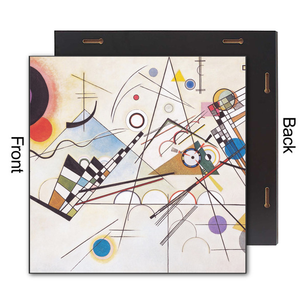 Kandinsky Composition 8 12x12 Wood Print - Front & Back View