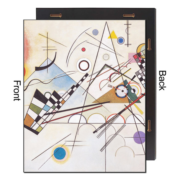 Kandinsky Composition 8 16x20 Wood Print - Front & Back View