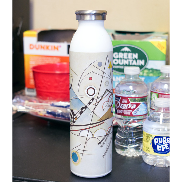 Kandinsky Composition 8 20oz Water Bottles - Full Print - In Context