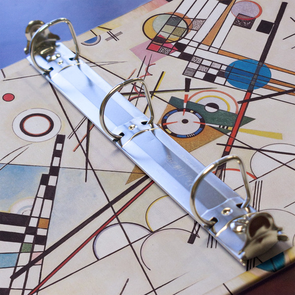 Kandinsky Composition 8 3 Ring Binders - Full Wrap - 1" - DETAIL