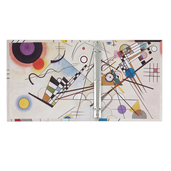 Kandinsky Composition 8 3 Ring Binders - Full Wrap - 1" - OPEN INSIDE