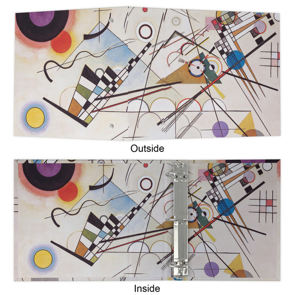 Kandinsky Composition 8 3 Ring Binders - Full Wrap - 2" - APPROVAL