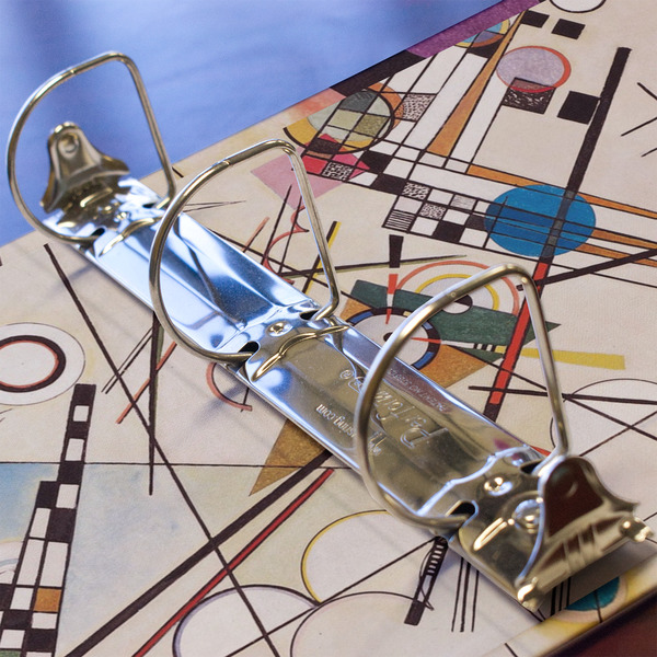 Kandinsky Composition 8 3 Ring Binders - Full Wrap - 2" - DETAIL