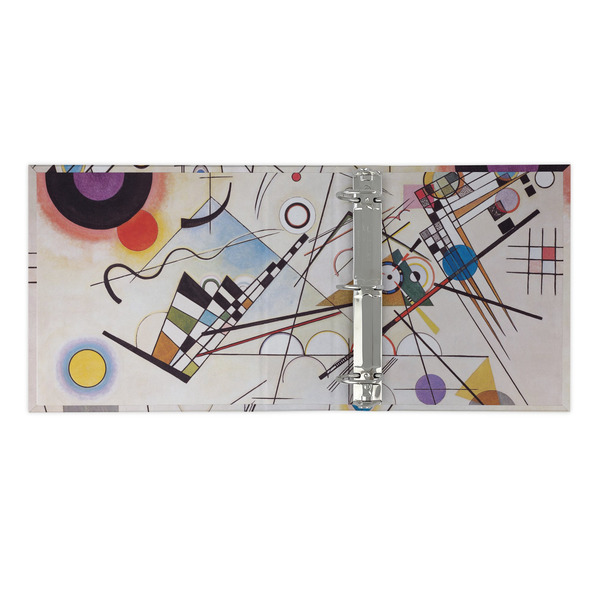 Kandinsky Composition 8 3 Ring Binders - Full Wrap - 2" - OPEN INSIDE