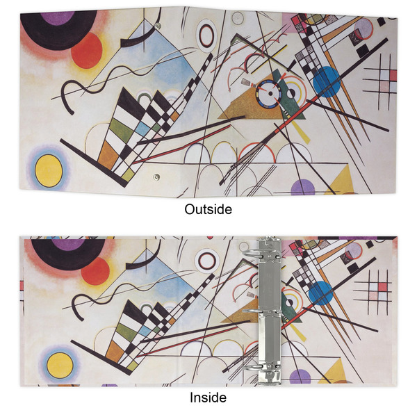 Kandinsky Composition 8 3 Ring Binders - Full Wrap - 3" - APPROVAL