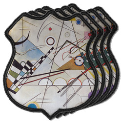 Kandinsky Composition 8 Iron On Shield C Patches - Set of 4