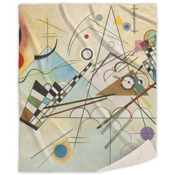 Kandinsky Composition 8 Sherpa Throw Blanket - 50"x60"